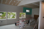 Looking into the dining room