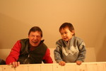 Jeff and Vern, on the top bunk