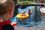 Popsicles in the pool!