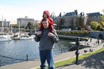 Scott and Will in front of Empress and Harbor