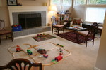 Train Track ready for the kids to arrive