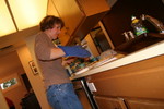 Anna cooking