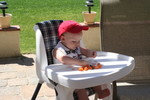 it's fun to eat outside!