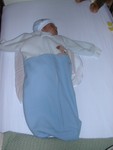 Big sleep sack, little baby
