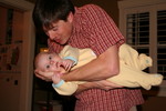 In April Will's feet came to my elbow and it only took one arm to hold him like this.
