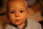 We submitted this photo to Live! with Regis and Kelly's cute baby contest.  