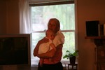 In Granny's arms