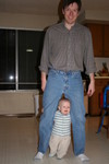 Will's preferred method of walking.