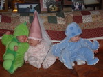 From left to right: Jacob (4mo), Shannon (5mo), Will (6mo)