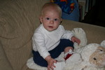 First time wearing shoes.  Wow, how cool!