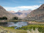 The pond above the ranch.