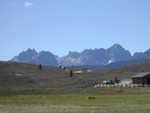 The Sawtooths as seen from Stanley, ID.